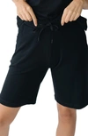 Cozy Earth Ultrasoft Bermuda Pajama Shorts In Black