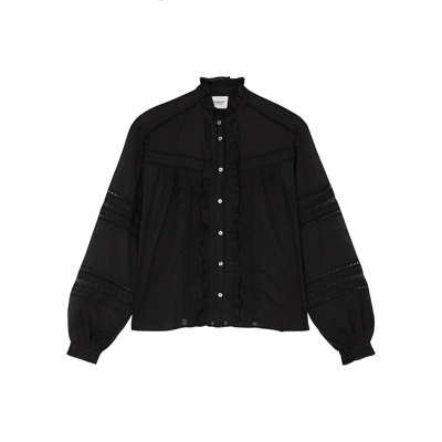 Isabel Marant Étoile Metina Cotton Shirt In Black