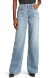 Re/done 70s Ultra High Rise Wide Leg Jeans In Sunfaded