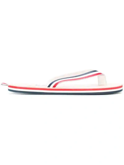 Thom Browne Tricolor Leather Sandals In Multicolour