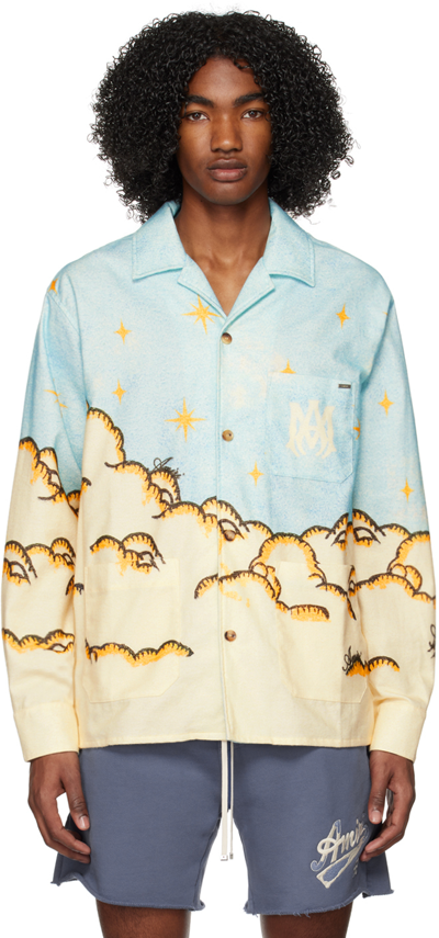 Amiri Sunscape Ls Pj Shirt In Multi