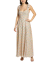 Alexia Admor Arya Sweetheart Tie Strap Maxi Dress In Beige