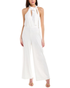 Alexia Admor Sienna Halter Neck Wide Leg Jumpsuit In White