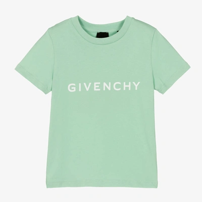 Givenchy Babies' Boys Green Cotton Logo T-shirt