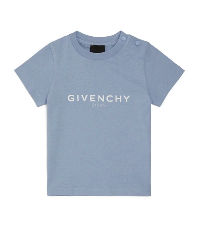 Givenchy Babies' Boys Blue Cotton Logo T-shirt