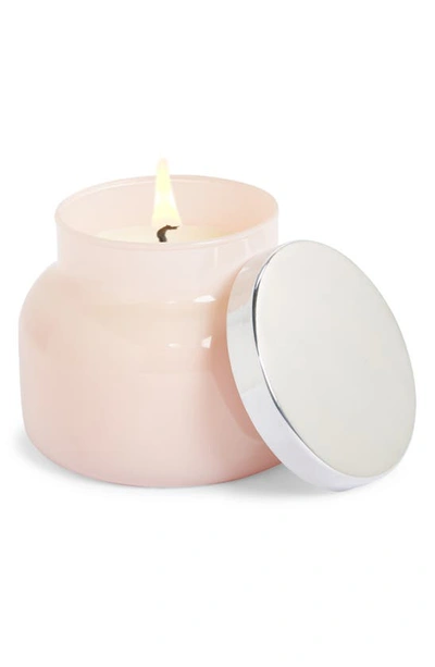 Capri Blue Volcano Signature Candle Jar In Light Pink