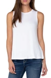 Liverpool Los Angeles Sleeveless Knit Top In White