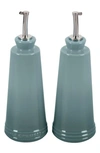 Le Creuset Sea Salt Signature Oil And Vinegar Set With $5 Credit In White