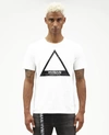 Hvman Chosen To Prevail Triangle Logo T-shirt In White