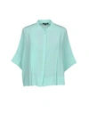 Tara Jarmon Silk Shirts & Blouses In Light Green