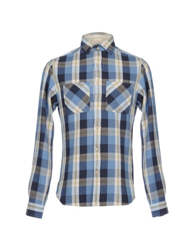 Alex Mill Checked Shirt In Blue