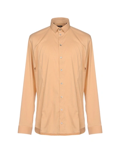 Patrizia Pepe Solid Color Shirt In Camel