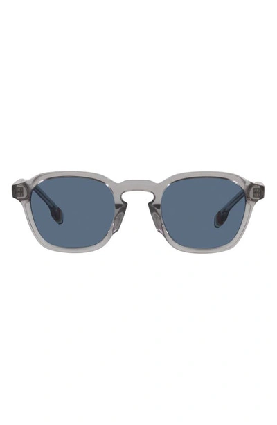 Burberry 49mm Round Sunglasses In Grey