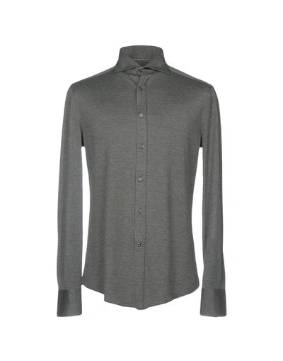 Brunello Cucinelli Shirts In Lead