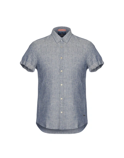 Scotch & Soda Linen Shirt In Blue