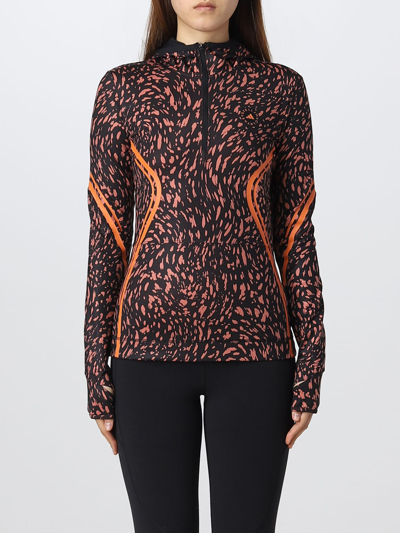 Adidas By Stella Mccartney True Pace Long Sleeve Hooded Sweatshirt In Multi