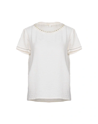 Maje Blouse In Ivory