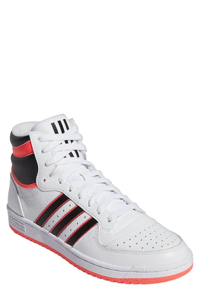 Adidas Originals Top Ten Rb High-top Sneakers In White/pink/black