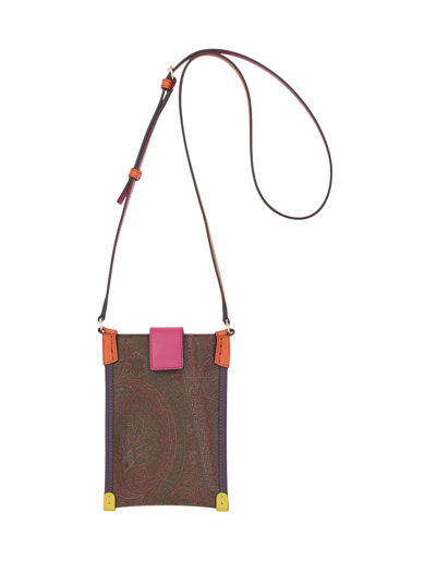 Etro Paisley-print Leather Phone Case In Multicolore