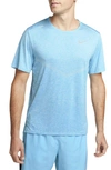 Nike Men's Rise 365 Dri-fit Short-sleeve Running Top In Blue