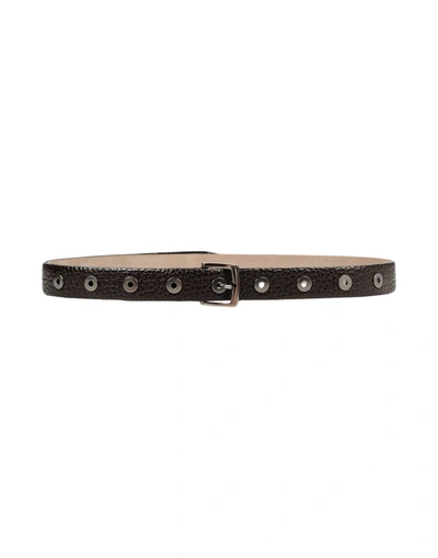 Brunello Cucinelli Regular Belt In Dark Brown