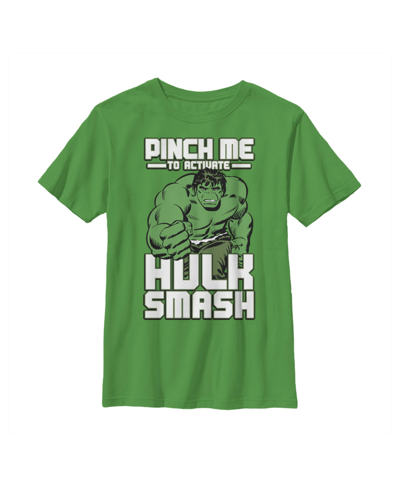 Marvel Boys St. Patrick's Day Hulk Smash T-shirt In Kelly Green