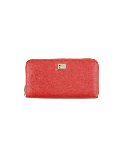 Dolce & Gabbana Wallets In Red