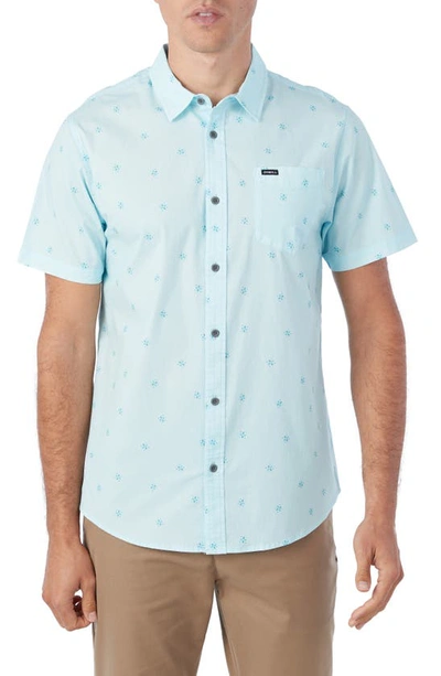 O'neill Quiver Stretch Button-up Shirt In Sky