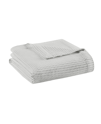 Beautyrest Waffle Weave Cotton Blanket, Full/queen In Gray