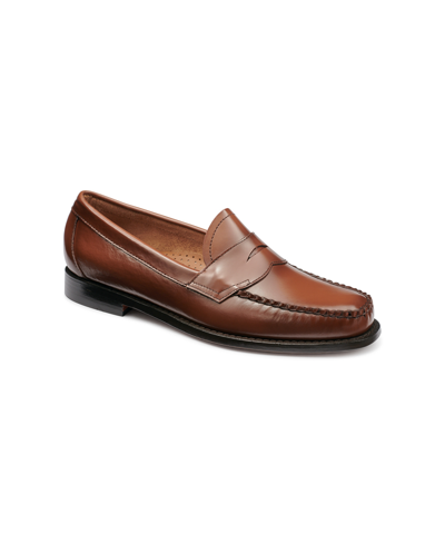 Gh Bass G.h.bass Men's 1936 Logan Flat Strap Weejuns Loafers In Cognac