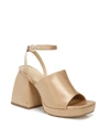 Circus Ny Miranda Two-piece Platform Sandals Women's Shoes In Tan/beige