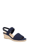 Bella Vita Women's Mariella Espadrille Wedge Sandals In Navy Suede