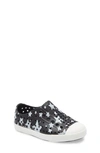 Native Shoes Kids' Jefferson Water Friendly Perforated Slip-on In Jiffy Black/ White/ Stars