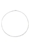 Monica Vinader Mini Paper Clip Choker Necklace In Sterling Silver