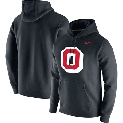 Nike Black Ohio State Buckeyes Vintage School Logo Pullover Hoodie