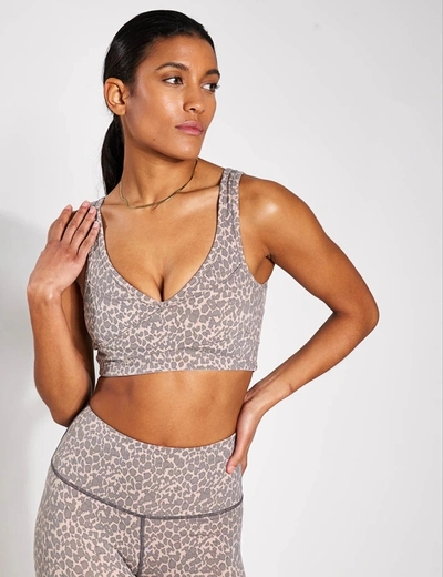 Varley Let's Move Kellam Printed Recycled Stretch Sports Bra In
