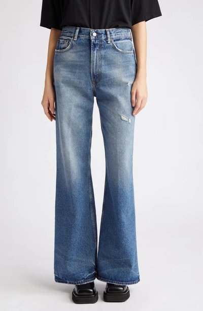 Acne Studios Wide-leg Jeans In Mid_blue