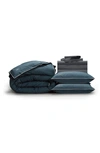 Pg Goods Cool & Crisp Down-alternative Perfect Bedding Bundle In Charcoal
