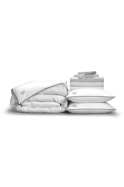 Pg Goods Luxe Soft & Smooth Perfect Bedding Bundle 13-piece Set In White