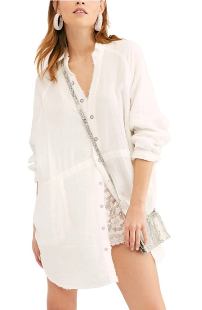 Free People Summer Daydream Tunic Shirt In Ivory