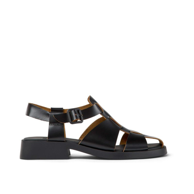 Camper Dana Fisherman Sandal In Black