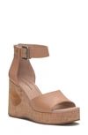 Lucky Brand Himmy Platform Wedge Sandal In Brown