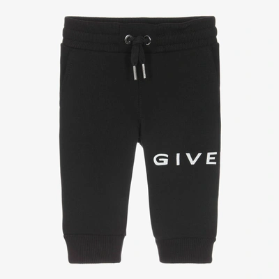 Givenchy Babies' Boys Black Logo Joggers