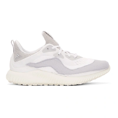 Adidas By Kolor Adidas X Kolor White Alphabounce Sneakers In Wht Gry Wht
