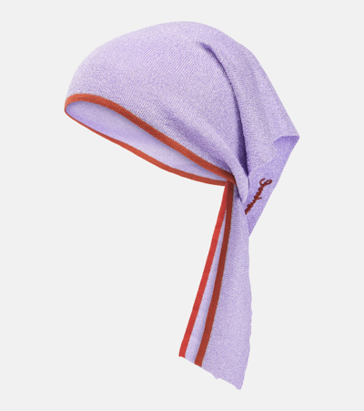 Jacquemus Le Foulard Brilho Scarf In 650 Purple