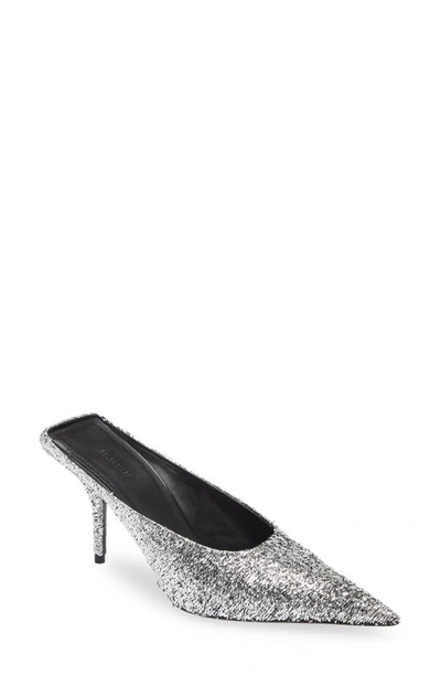 Balenciaga Mule Shoes In Metallic