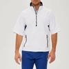 Zero Restriction Power Torque 1/4 Zip Short Sleeve In White/navy