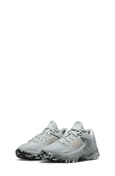 Nike Giannis Freak 4 Little Kids' Shoes In Grey