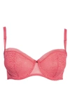 Chantelle Lingerie C Jolie Demi Bra In Coralin-ri