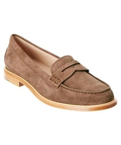 Tod's Suede Moccasin In Brown